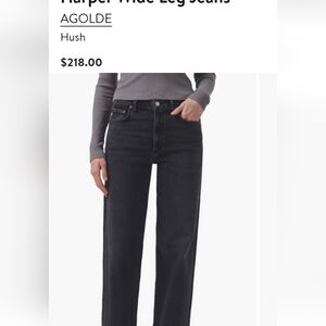 Agolde Hush Straight Leg Jeans